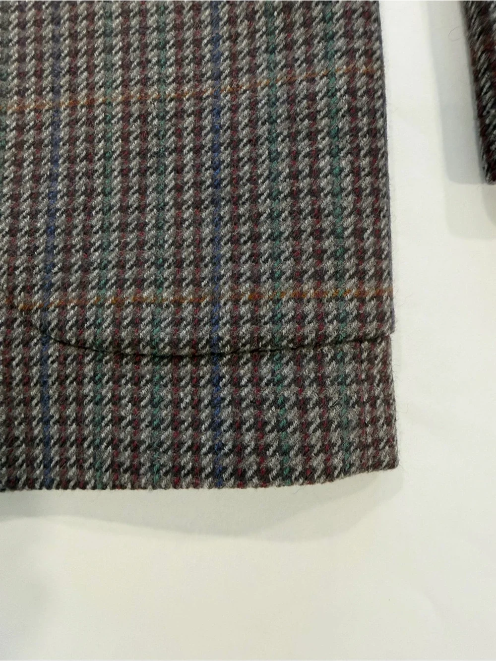 Vintage Marzotto Serie Oro Brown Houndstooth Italian Wool Zignone Blazer (48 R)